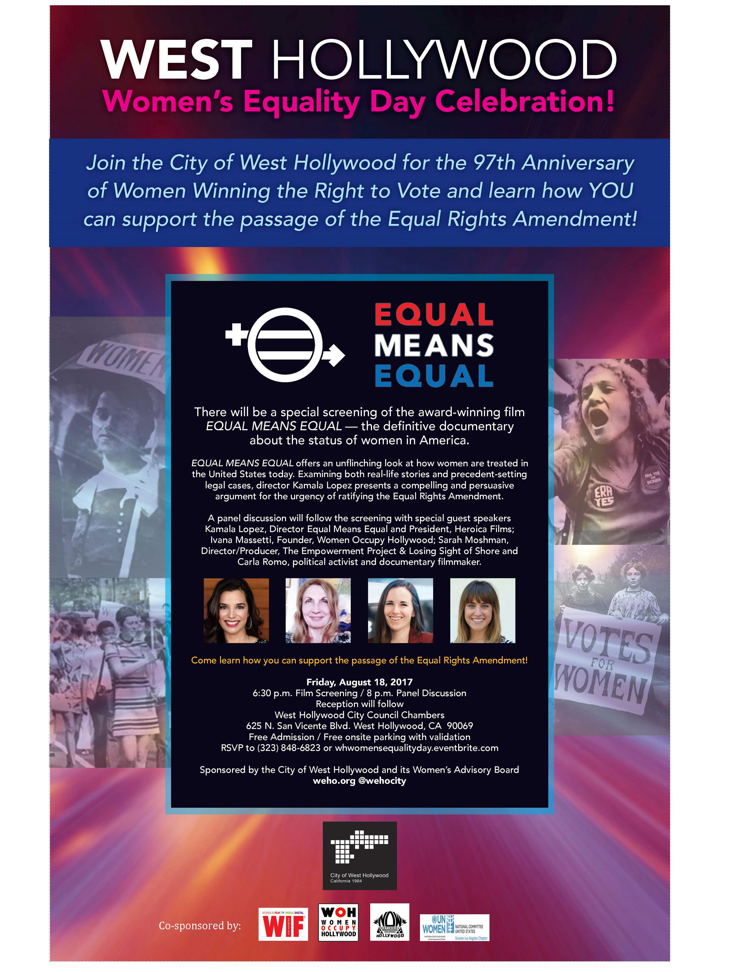 Women's Equality Day Flyer - Digital