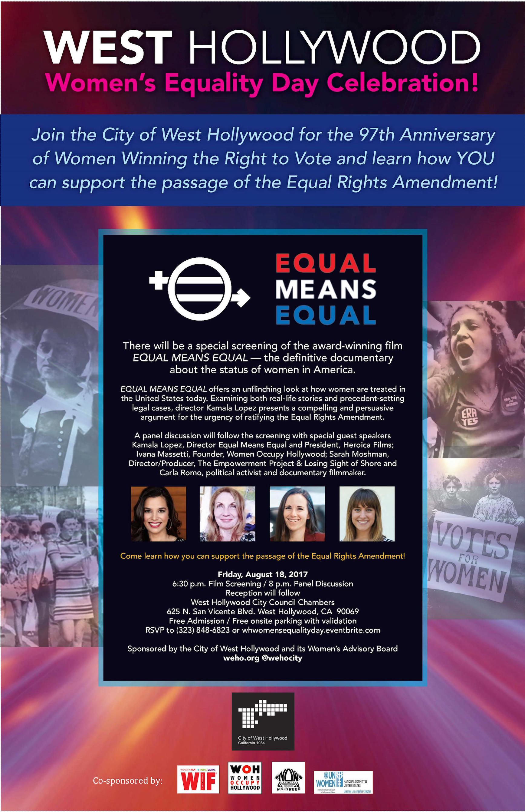 Women's Equality Day Flyer - Digital copy